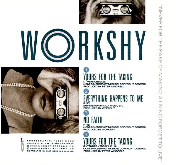 Workshy - Yours For The Taking CD Single 1988